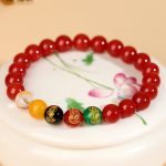 Buddha Stones Five Elements Various Agate Jambhala Luck Bracelet Bracelet BS 17