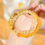Buddha Stones Five Elements Various Agate Crystal Chalcedony White Crystal White Agate Luck Bracelet Bracelet BS 34