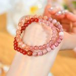 Buddha Stones Five Elements Various Agate Crystal Chalcedony White Crystal White Agate Luck Bracelet Bracelet BS 30