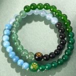 Buddha Stones Five Elements Various Agate Crystal Pearl Black Onyx White Agate White Crystal Luck Bracelet Bracelet BS 22