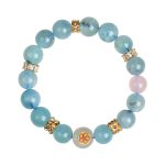 Buddha Stones Five Elements Various Agate Crystal Green Phantom Rutilated Quartz Green Grape Agate Malachite Luck Bracelet Bracelet BS 16