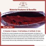 Buddha Stones 6mm Various Stone Crystal Black Glitter Stone Red Tiger Eye Beads Protection Bracelet Bracelet BS 5
