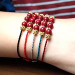 Buddha Stones Colorful String Cinnabar Calm Bracelet Bracelet BS 17