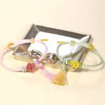 Buddha Stones Colorful String Peach Blossom Knot Tassels Protection Bracelet Bracelet BS 3
