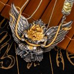 Buddha Stones 925 Sterling Silver Tibetan Garuda Bird Dragon Snake Wisdom Necklace Pendant Necklaces & Pendants BS Garuda&52cm The Lord of the Corpse Forest Copper Chain