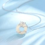 Buddha Stones Hetian Jade 925 Sterling Silver Peace Buckle Ginkgo Leaf Necklace Pendant Necklaces & Pendants BS 925 Sterling Silver Hetian Jade
