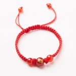 Buddha Stones Natural Red Agate Chinese Zodiac Red String Braided Protection Luck Bracelet Bracelet BS Red Agate Chinese Zodiac-Rat