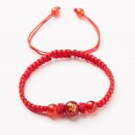 Buddha Stones Natural Red Agate Chinese Zodiac Red String Braided Protection Luck Bracelet Bracelet BS Red Agate Chinese Zodiac-Tiger