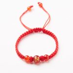 Buddha Stones Natural Red Agate Chinese Zodiac Red String Braided Protection Luck Bracelet Bracelet BS Red Agate Chinese Zodiac-Horse