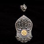 Buddha Stones 925 Sterling Silver Tibetan Zakiram Goddess of Wealth Dzi Bead Protection Necklace Pendant Necklaces & Pendants BS 11