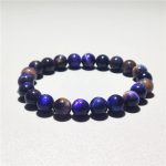 Buddha Stone Various Tiger Eye Confidence Bracelet Bracelet BS Purple Tiger Eye(Wrist Circumference: 14-16cm) 8mm