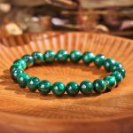 Buddha Stones Love Self Green Series Calm Balance Support Bracelet Bracelet BS Light Green Tiger Eye(Wrist Circumference: 14-16cm)