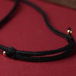 Buddha Stones Cinnabar Chinese Zodiac Black String Blessing Necklace Pendants Necklaces & Pendants BS 16