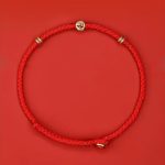 Buddha Stones Handmade Braided Red String 925 Sterling Silver Fu Character Luck Bracelet Bracelet BS 3