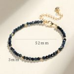 Buddha Stones Indicolite Tourmaline Copper Beads Wisdom Bracelet Bracelet BS 11