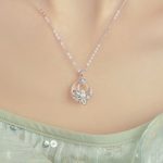 Buddha Stones Chalcedony Peace Buckle 999 Sterling Silver Lotus Positive Necklace Pendant Necklaces & Pendants BS 4