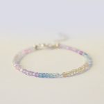 Buddha Stones 2.5mm Fluorite Ultra-thin Beads 14k Gold Plated Copper Heart Power Bracelet Bracelet BS 2.5mm Fluorite(Wrist Circumference: 14-18cm)