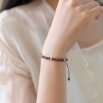Buddha Stones 4mm Ultra-thin Sandalwood 14K Gold Plated Copper Beads Protection Bracelet Bracelet BS 8