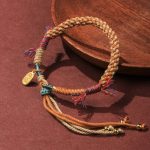 Buddha Stones Tibetan Hand-woven Colored Rope Adjustable Tassels Nafu Luck Bracelet Bracelet BS 2