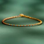 Buddha Stones Colorful Rope Luck Coin Bead Abundance Extra Thin Braided Bracelet - Colorful - Bare Rope - 20cm - image 2