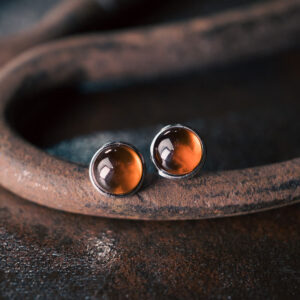 Buddha Stones 925 Sterling Silver Garnet Protection Earrings