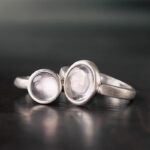 Buddha Stones Natural 925 Sterling Silver Pink Crystal Adjustable Warmth Ring - A Style(About 9*11mm) - image 1