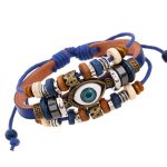 Buddha Stones Tibetan Evil Eye Leather Adjustable Protection Bracelet - image 24