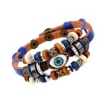 Buddha Stones Tibetan Evil Eye Leather Adjustable Protection Bracelet - image 54