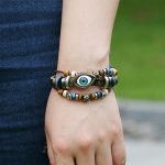 Buddha Stones Tibetan Evil Eye Leather Adjustable Protection Bracelet - image 34