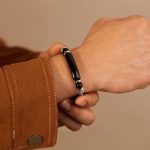 Buddha Stones Tiger Eye Black Obsidian Stone Titanium Steel Strength Buckle Bracelet - image 14