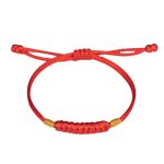 Buddha Stones Handmade Braided Red String Happy Knot Flat Knot Colorful Rope Bracelet - image 10