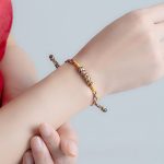 Buddha Stones Handmade Braided Red String Happy Knot Flat Knot Colorful Rope Bracelet - image 13
