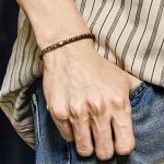 Buddha Stones Retro Distressed Irregular Design Copper Brass Luck Bracelet - image 4