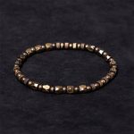 Buddha Stones Retro Distressed Irregular Design Copper Brass Luck Bracelet - 7.9-8.3in(20-21cm) - image 1