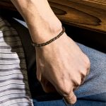 Buddha Stones Retro Distressed Irregular Design Copper Brass Luck Bracelet - image 5
