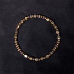 Buddha Stones Retro Distressed Irregular Design Copper Brass Luck Bracelet - image 2