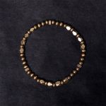 Buddha Stones Vintage Distressed Simple Design Copper Brass Beads Wealth Bracelet - image 2