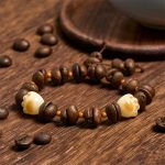 Buddha Stones Handmade Natural Coffee Beans Cat Head Bodhi Seed Claw Paw Peace Bracelet - Bodhi Seed Cat Claw(Wrist Circumference 14-17cm) - image 14