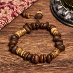 Buddha Stones Handmade Natural Coffee Beans Coconut Shell Happiness Bracelet - Coffee Beans(Wrist Circumference 14-17cm) - image 6