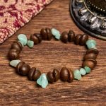 Buddha Stones Handmade Natural Coffee Beans Amethyst Citrine Amazonite Irregular Crystal Bracelet - Amazonite Coffee Beans(Wrist Circumference 14-17cm) - image 11