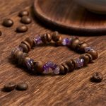 Buddha Stones Handmade Natural Coffee Beans Amethyst Citrine Amazonite Irregular Crystal Bracelet - image 2