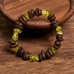 Buddha Stones Handmade Natural Coffee Beans Amethyst Citrine Amazonite Irregular Crystal Bracelet - image 38
