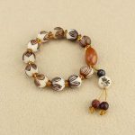 Buddha Stones Tibetan Mala White Bodhi Seed Peace Bracelet - image 2