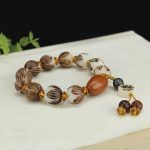 Buddha Stones Tibetan Mala White Bodhi Seed Peace Bracelet - image 10