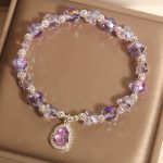 Buddha Stones Butterfly Gourd Amethyst Citrine Labradorite Balance Bracelet - image 3