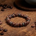 Buddha Stones Natural Coffee Beans Tiger Eye Grey Jasper Lava Rock Beads Bracelet - image 13