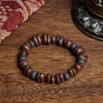 Buddha Stones Natural Coffee Beans Tiger Eye Grey Jasper Lava Rock Beads Bracelet - Coffee Bean&Lava Rock(Wrist Circumference: 16cm) - image 11