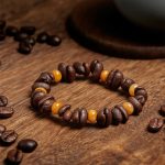 Buddha Stones Natural Coffee Beans Green Aventurine Huanglong Jade Beads Bracelet - image 8