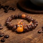 Buddha Stones Handmade Funny Hippo Coffee Beans Wenge Wood Bracelet - image 3