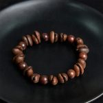Buddha Stones Natural Coffee Beans Sandalwood Protection Bracelet - image 4